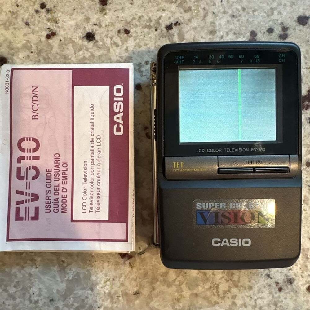Casio EV-510B Super Crystal Vision Portable LCD Color Television
